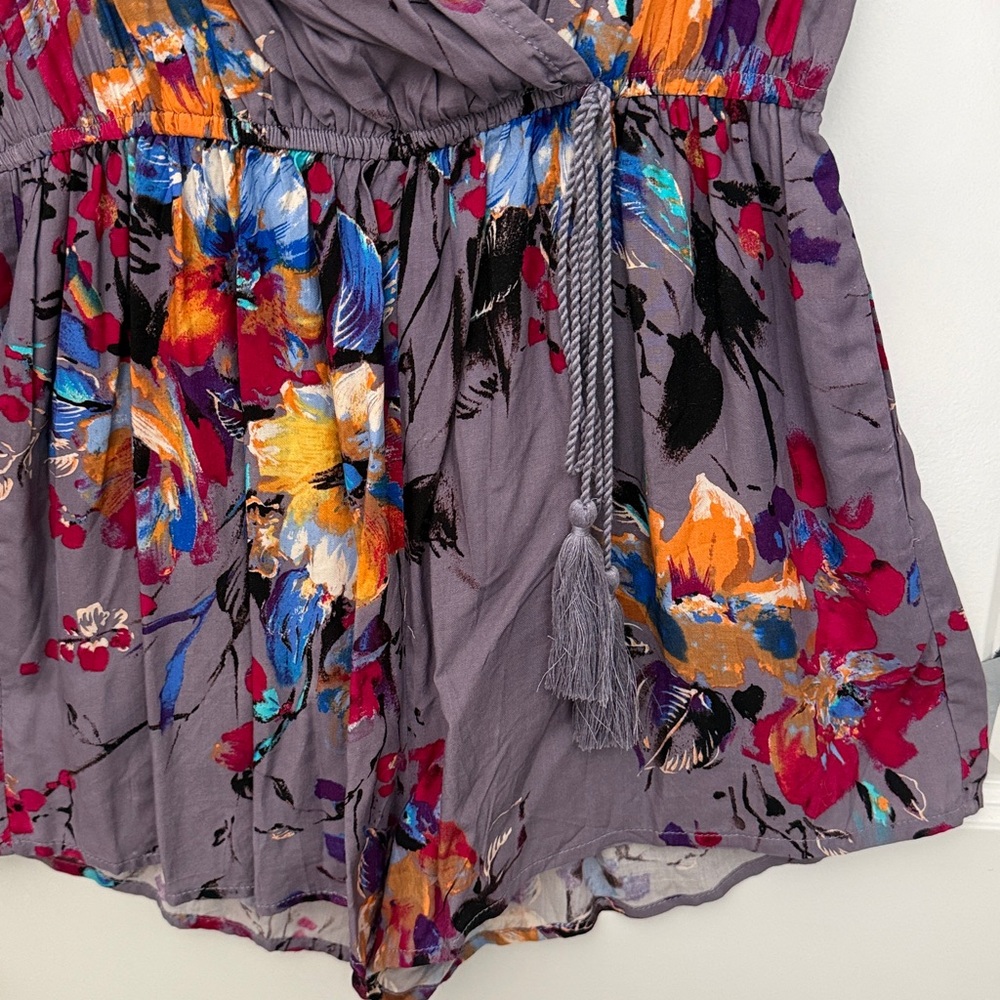 Umgee Multicolor Floral Button-Up - Picture 3 of 5
